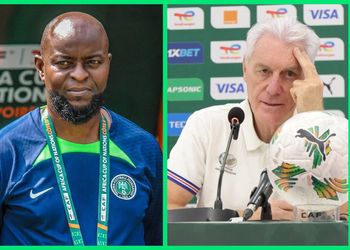 “We can shock them again” – South Africa coach Broos aims to ambush Nigeria’s Finidi like AFCON Peseiro