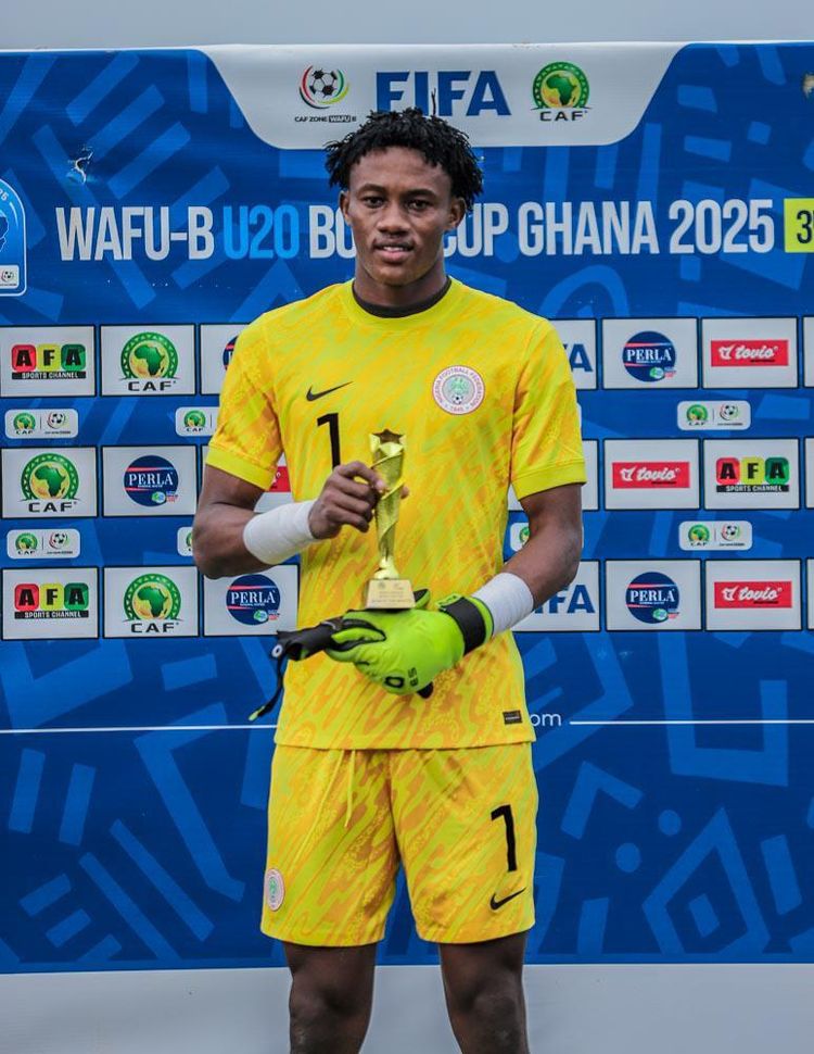 Nigeria Flying Eagles goalkeeper Ebenezer Ifeanyi Harcourt