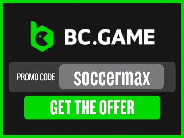 BC.GAME promo code banner.