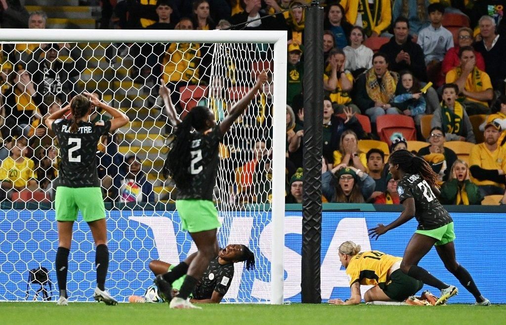 Nigeria's Super Falcons scores a goal at the Worls Cup. Photo Credit X