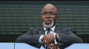 “So shameless” – Nigerians slam Pinnick after ex-NFF boss was spotted in Qatar watching Brazil vs. Switzerland