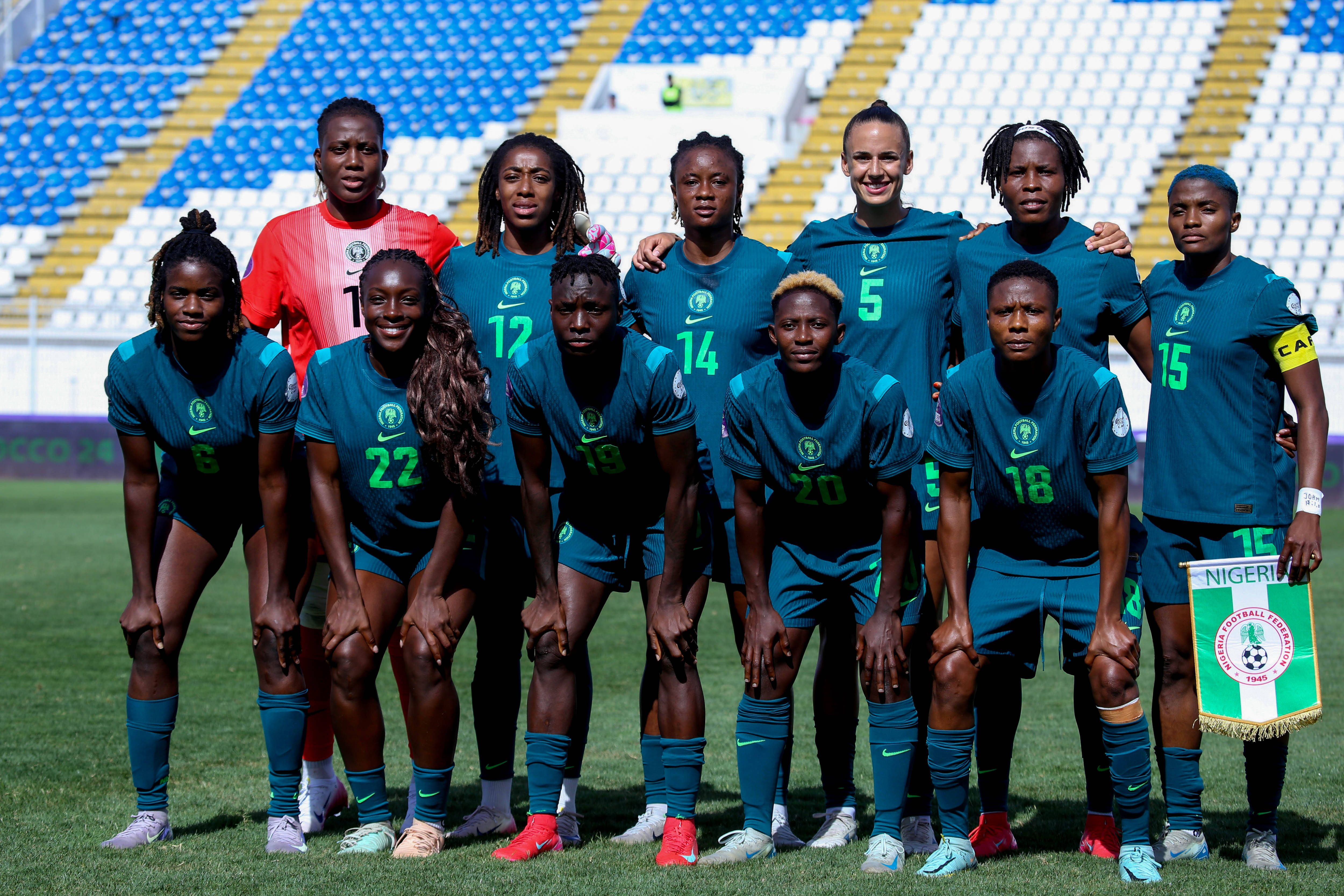 Nigeria during the 2025 Women s Africa Cup of Nations WAFCON quarter Finals match between Nigeria and Zambia at Stade Larbi Zaouli on July 18, 2025 in Casablanca, Morocco.