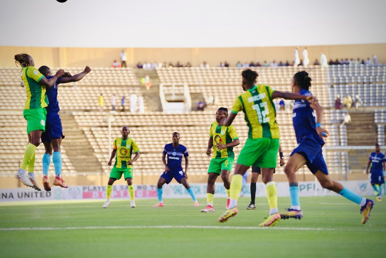 Katsina United and Barau FC players during NPFL week 8 clash