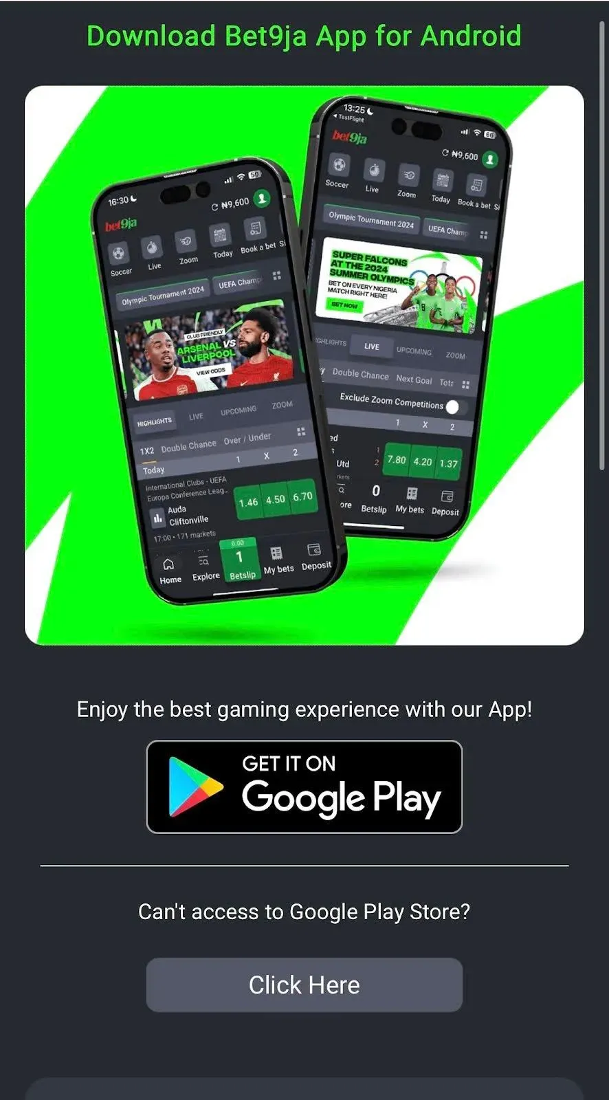 Bet9ja App Nigeria: Download Guide for Android & iOS