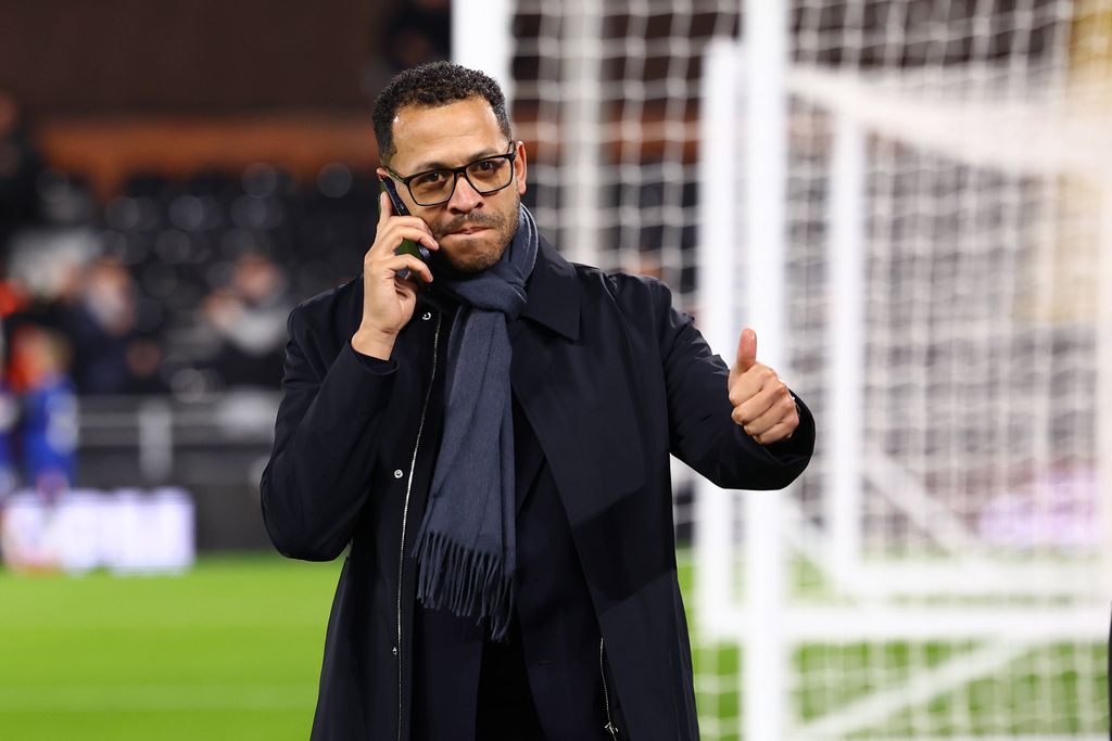 Liam Rosenior, newly appointed Chelsea head coach is seen before the Fulham vs Chelsea Premier League match