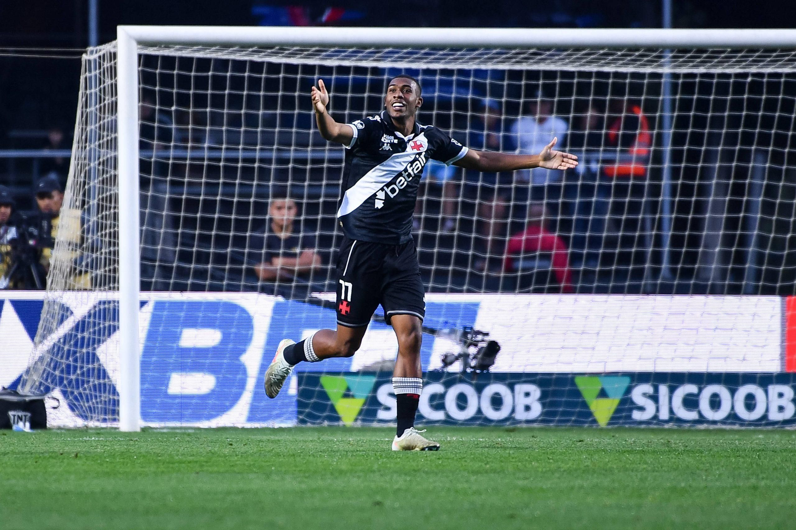 Rayan celebrates the goal, during the match between Santos FC x Vasco da Gama