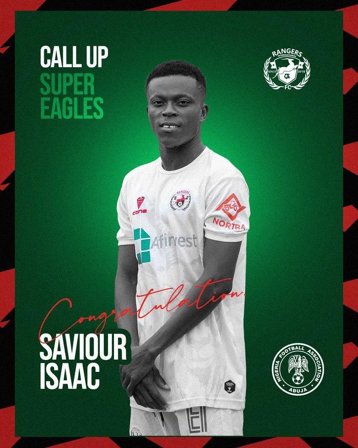 Saviour Isaac Super Eagles call-up 