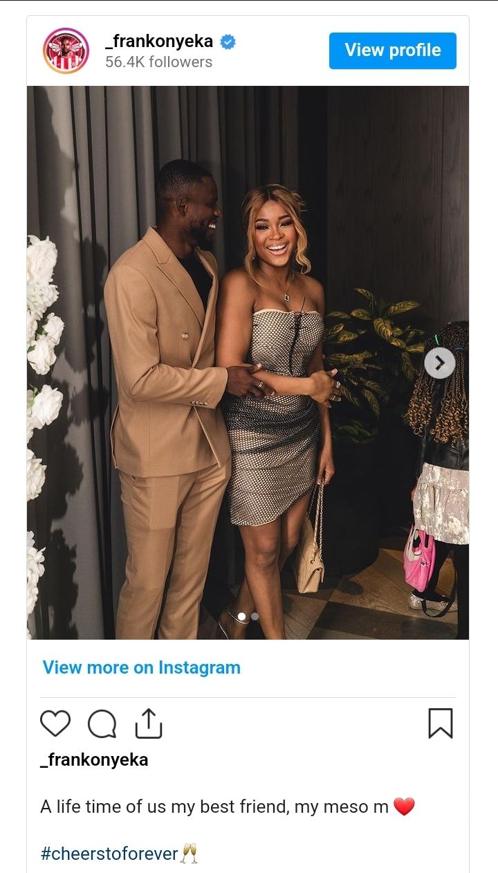 Frank Onyeka engagement