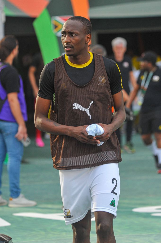 Nyiko Mobbie of South Africa during the Afcon 2023 Semi Final match between Nigeria and South Africa at Stade de la Paix on February 7, 2024 in Bouake, Cote d Ivore