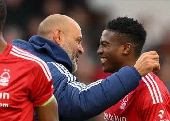 Super Eagles star models Nottingham Forest’s away kit for new Premier League season campaign