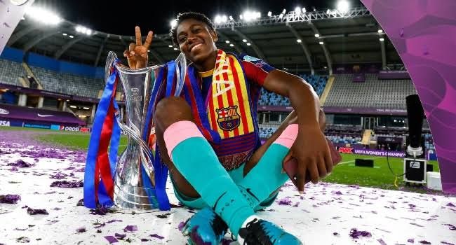 Will Nigeria’s Asisat Oshoala receive Champions League medal despite leaving for the USA before Barcelona’s win?