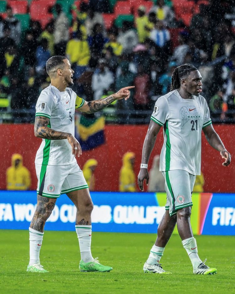 Super Eagles captain William Troost-Ekong and Calvin Bassey