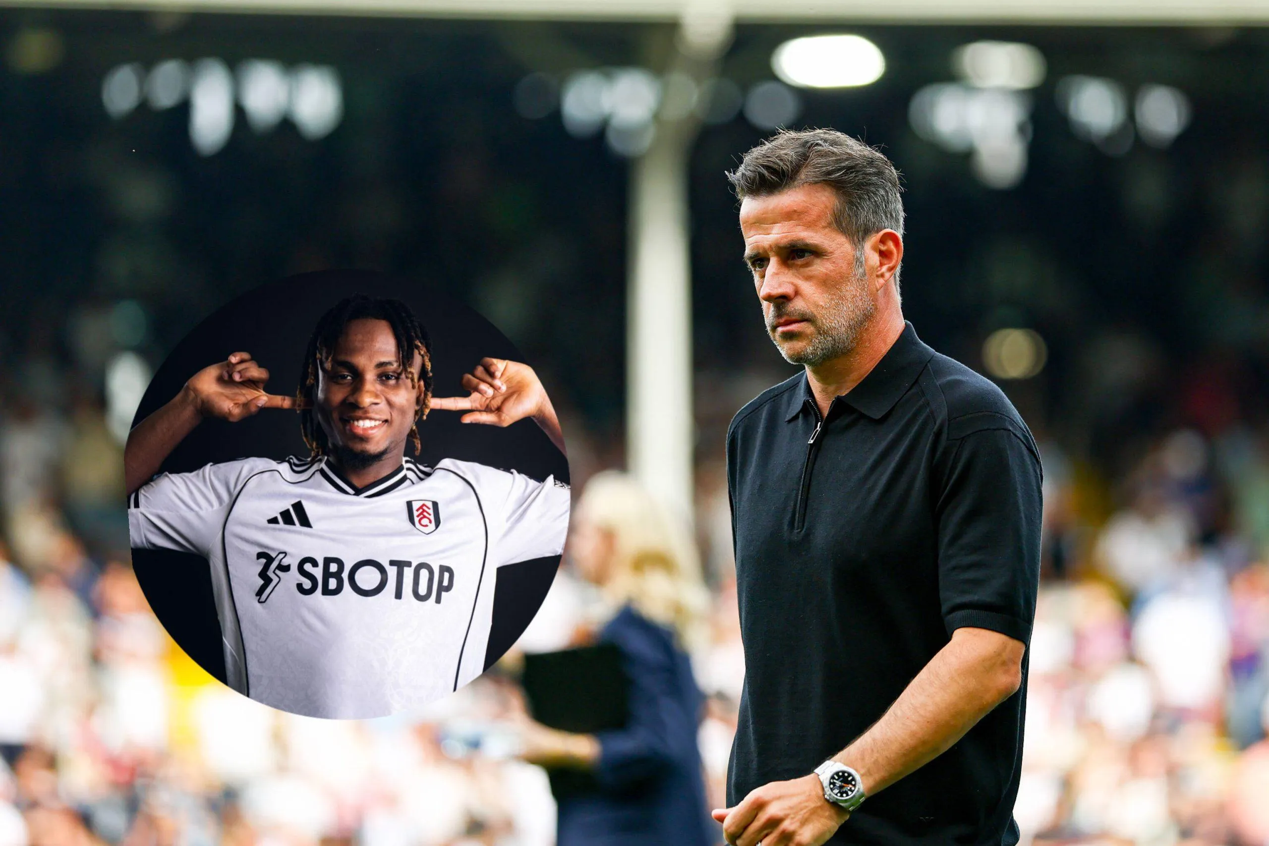 Fulham Marco Silva and Samuel Chukwueze pip