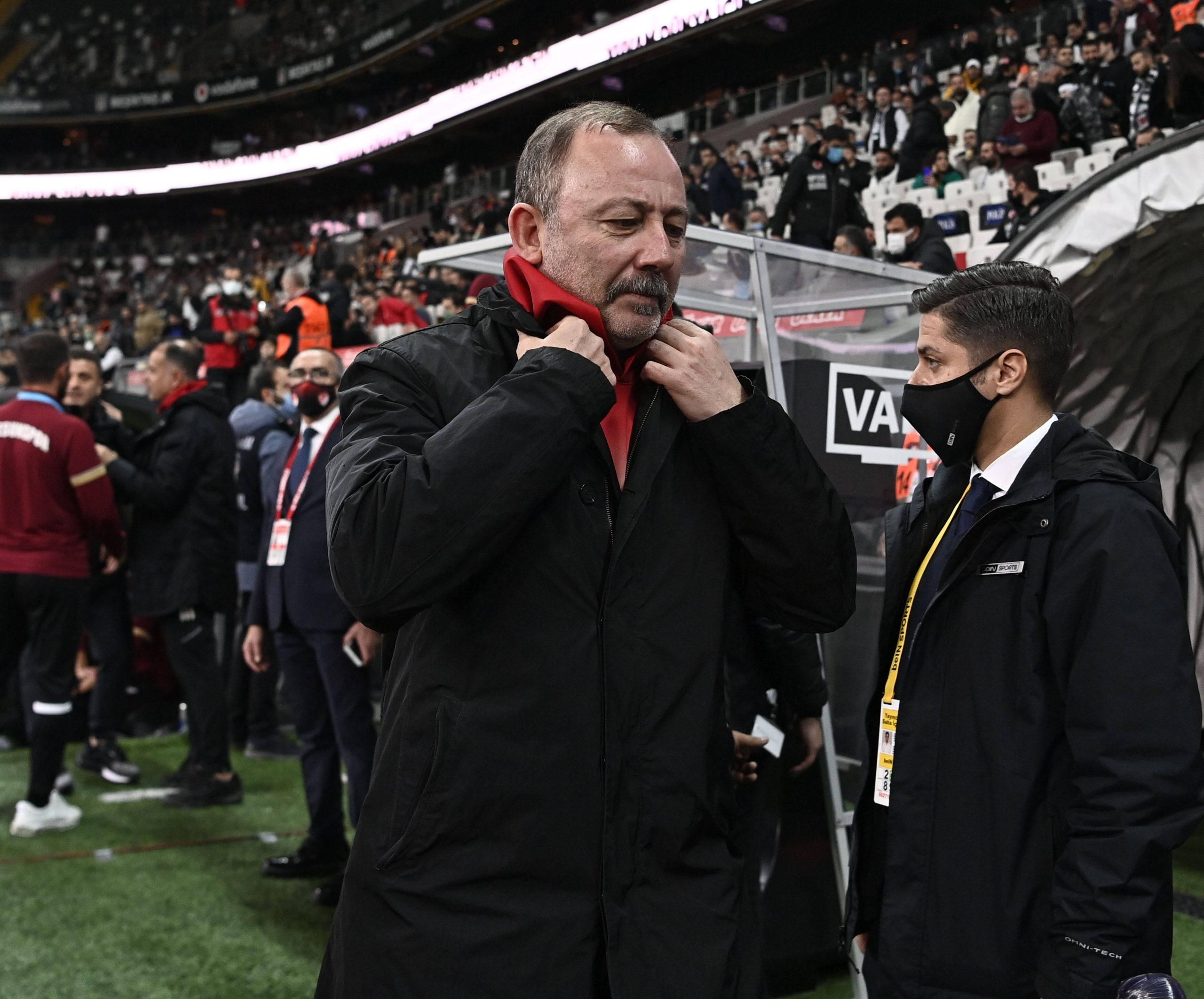 Coach Sergen Yalcin of Besiktas