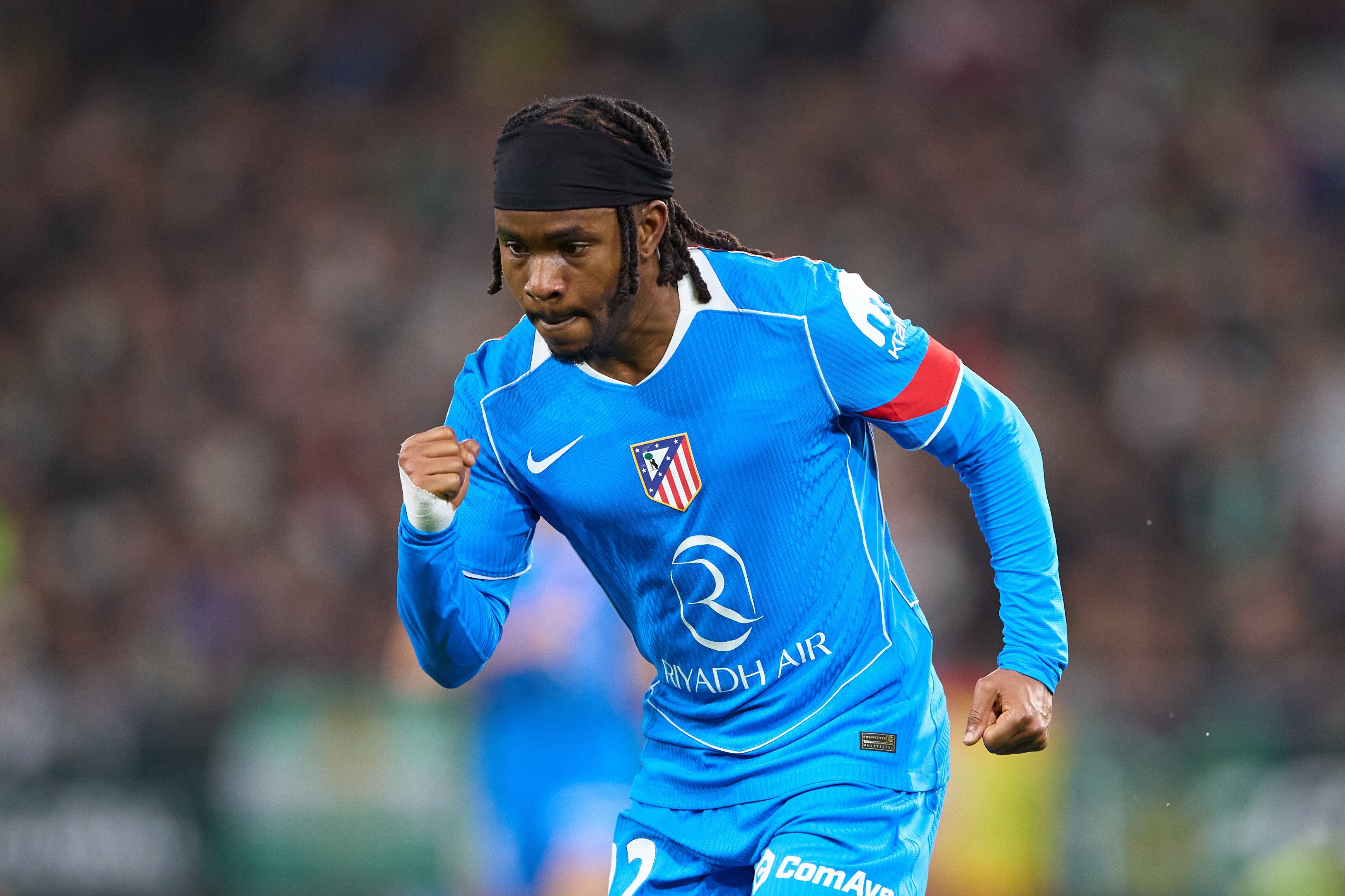 Ademola Lookman celebrates his goal for Atletico