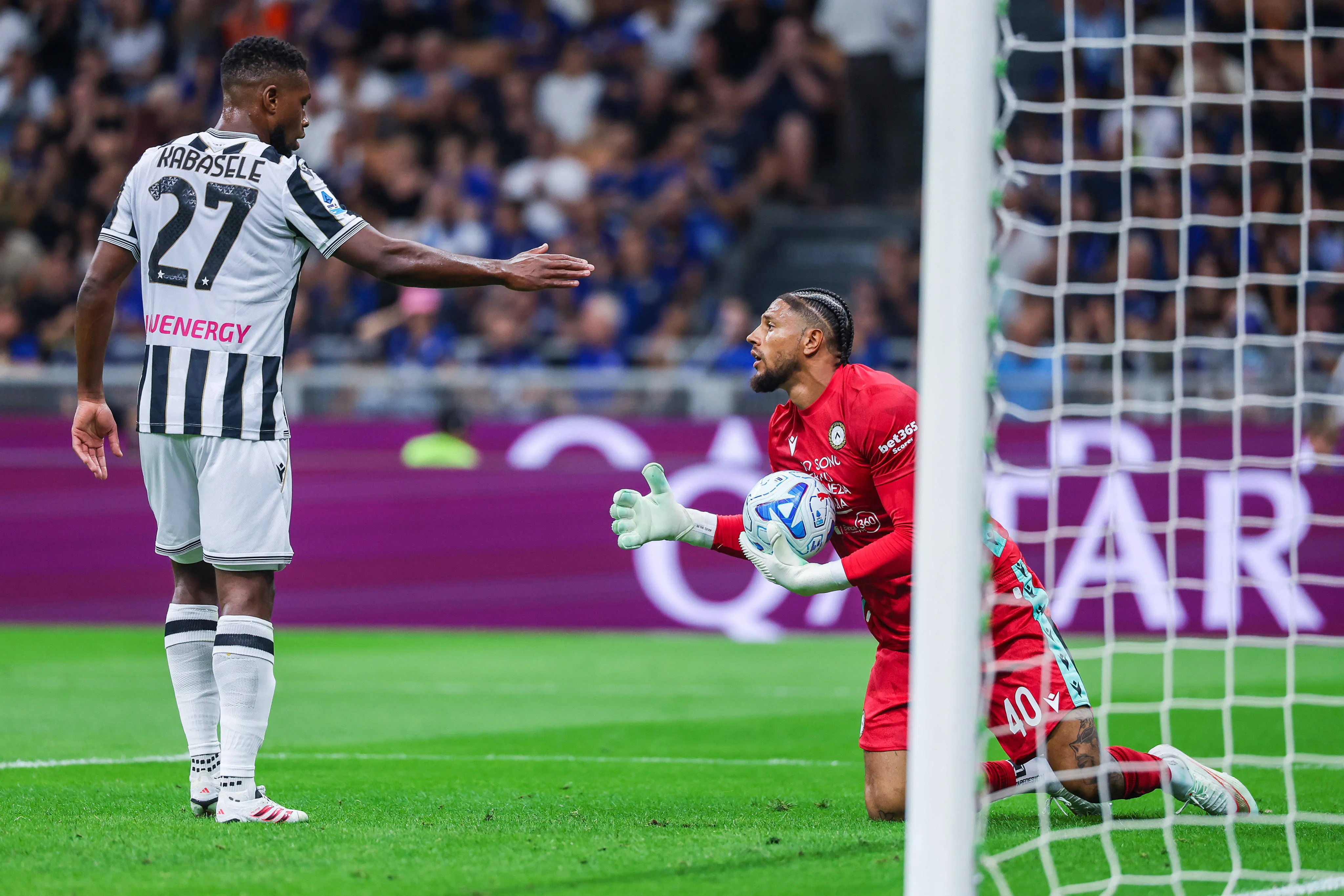 Maduka Okoye of Udinese Calcio seen in action