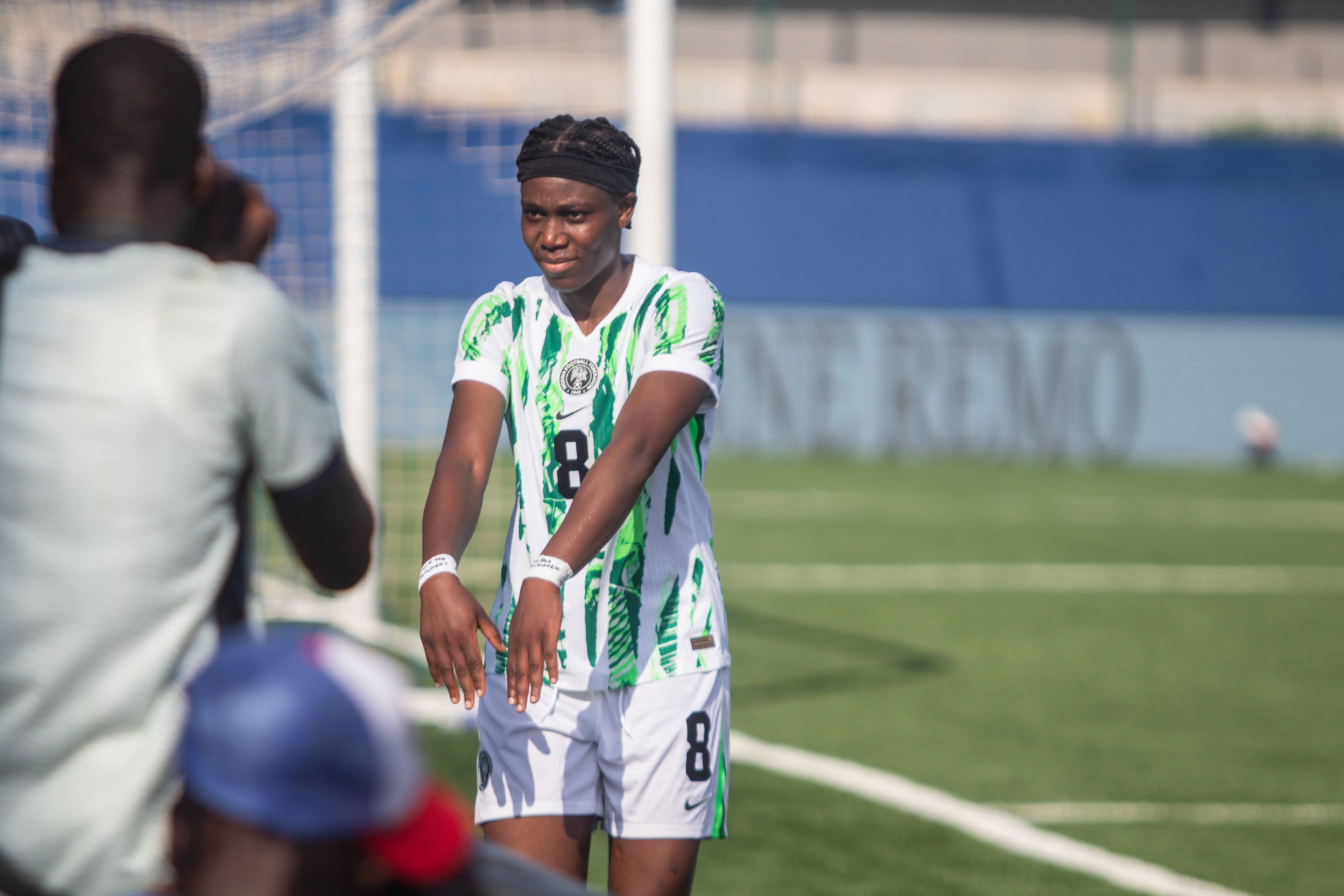 Asisat Lamina Oshoala of Nigeria's Super Falcons