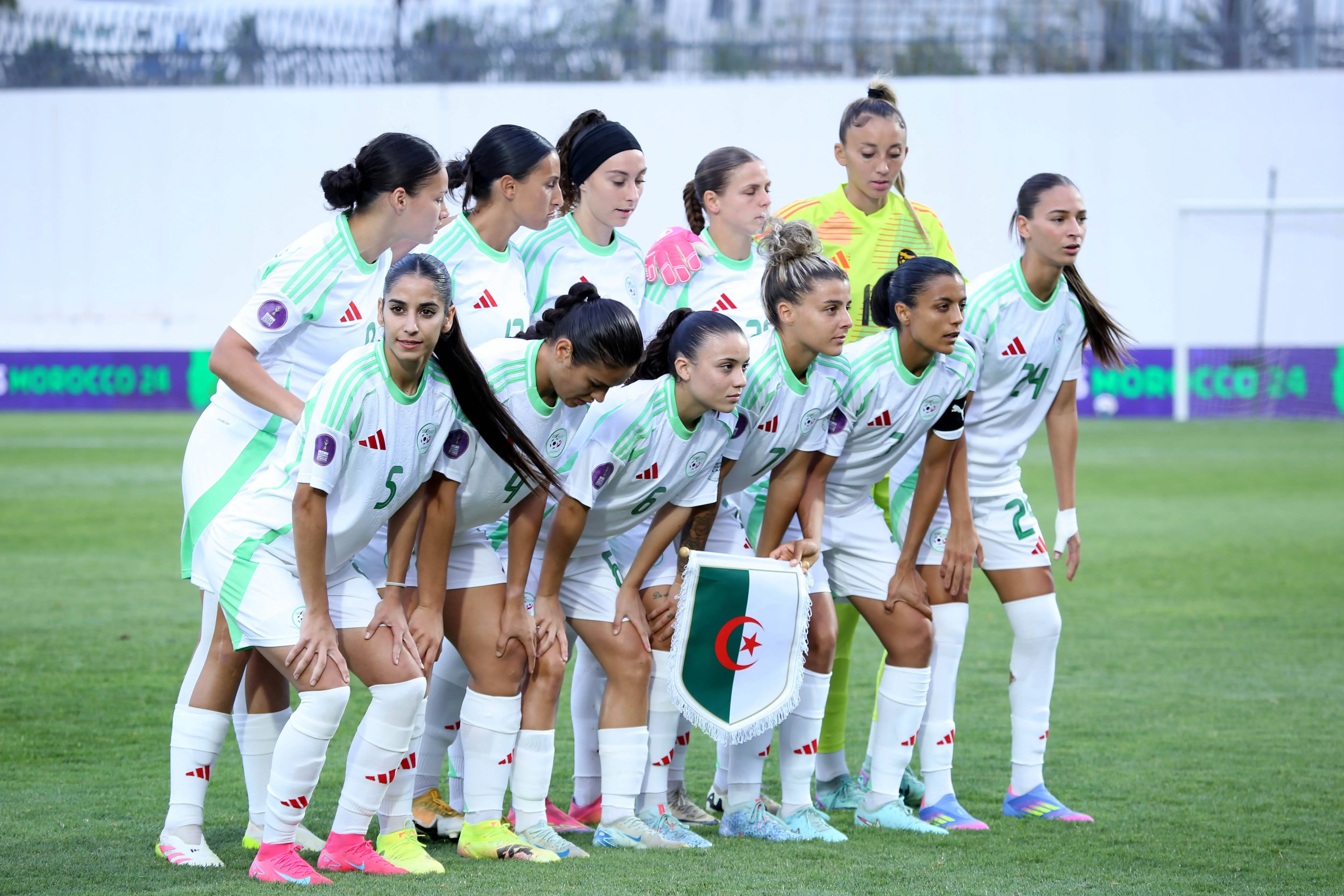 Algeria during the 2025 Women s Africa Cup of Nations WAFCON match between Nigeria and Algeria at Stade Larbi Zaouli on July 13, 2025 in Casablanca.