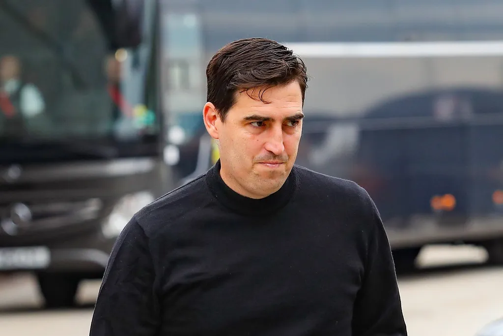 Andoni Iraola Manager Of Bournemouth arrives during the Leeds United FC v AFC Bournemouth English Premier League match at Elland Road, Leeds, England