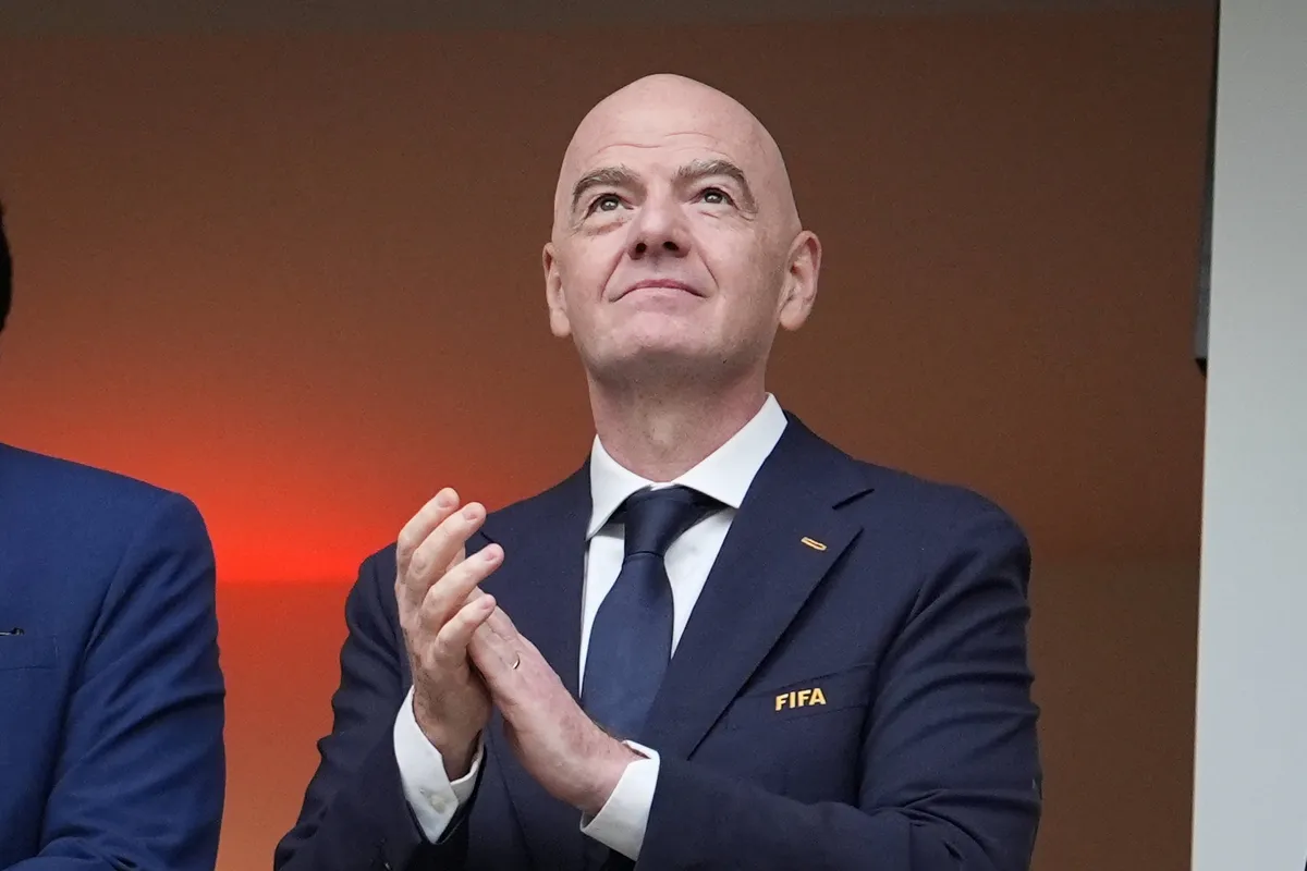 Gianni Infantino, FIFA President, VIP Box, facial expressions, emotion 