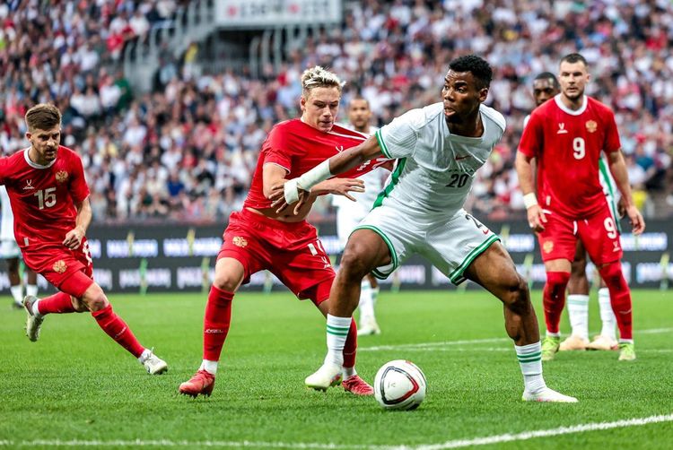 Nigeria Super Eagles star Raphael Onyedika vs Russia