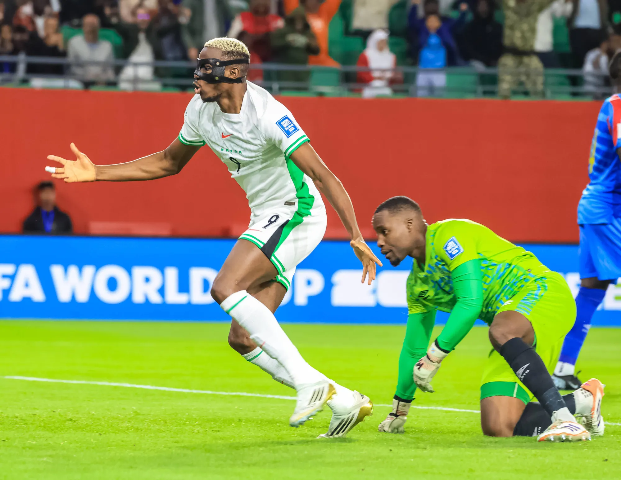 Victor Osimhen in action during Super Eagles vs Congo clash