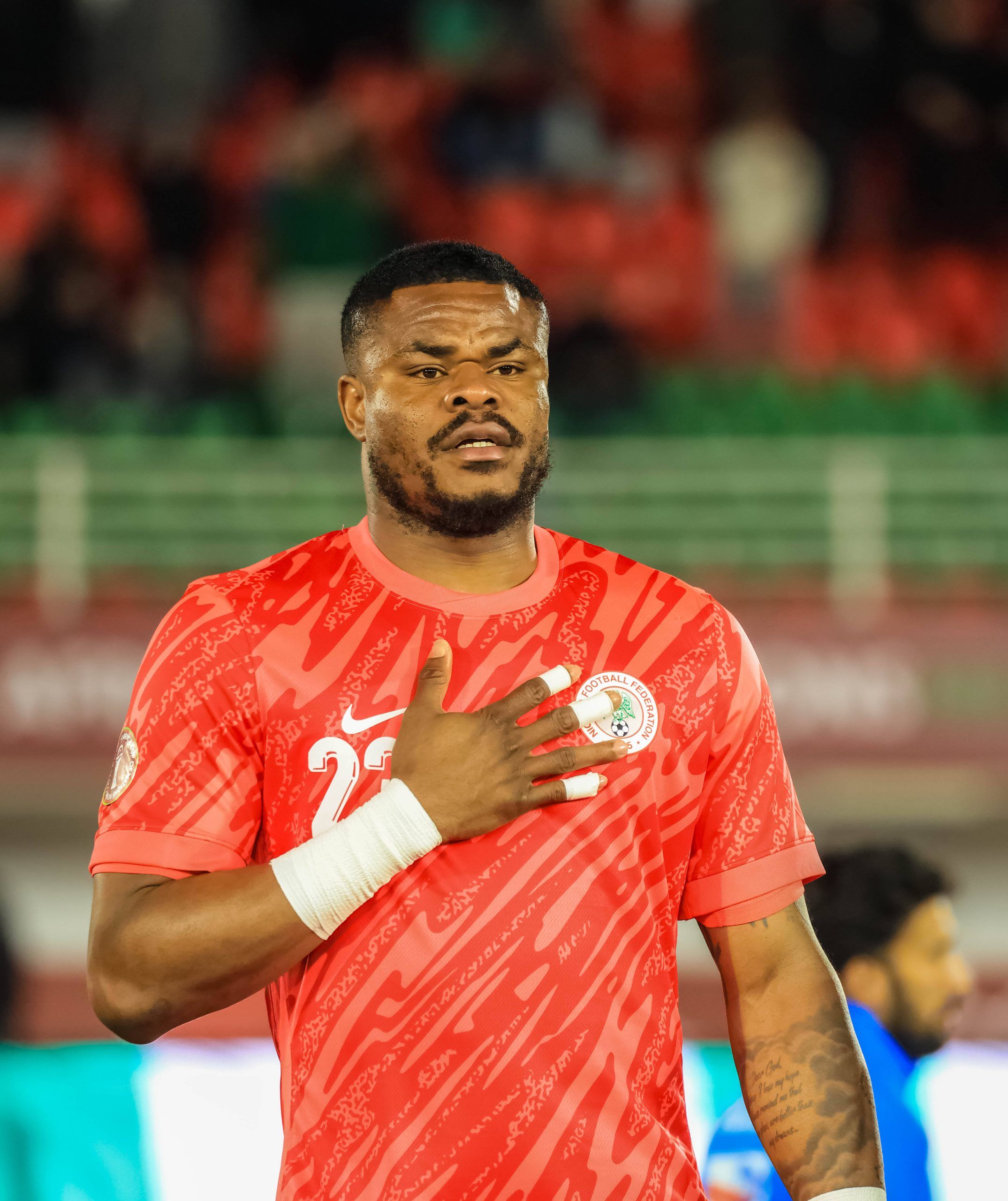 Stanley Nwabali during the AFCON 2025 opening match against Tanzania 