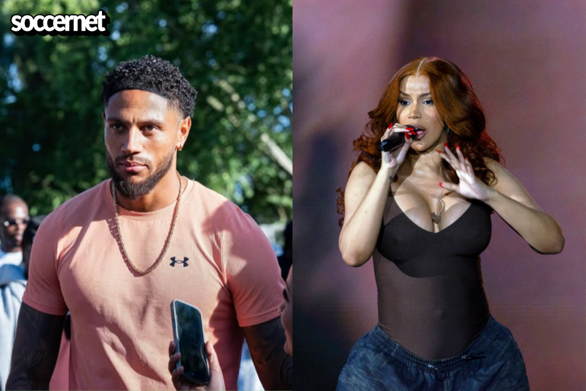 Super Eagles' Maduka Okoye and American rapper Cardi B