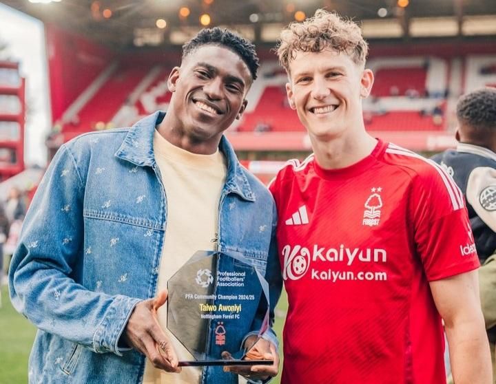 Taiwo Awoniyi: Super Eagles star wins PFA Award at Nottingham Forest