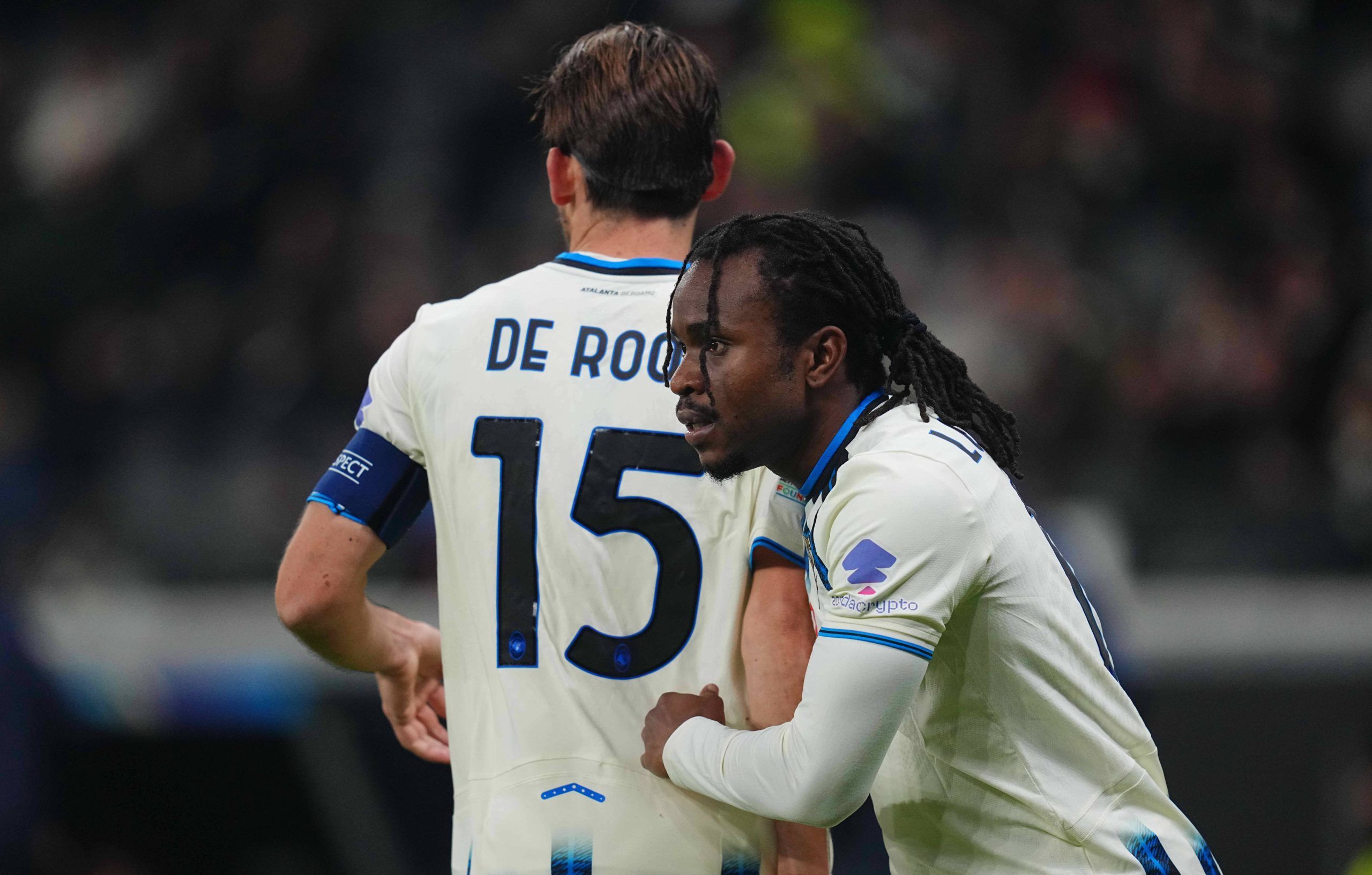 Ademola Lookman scores and celebrates his teams first goal the UEFA Champions League 2025/26 League group Phase match between Eintracht Frankfurt and Atalanta