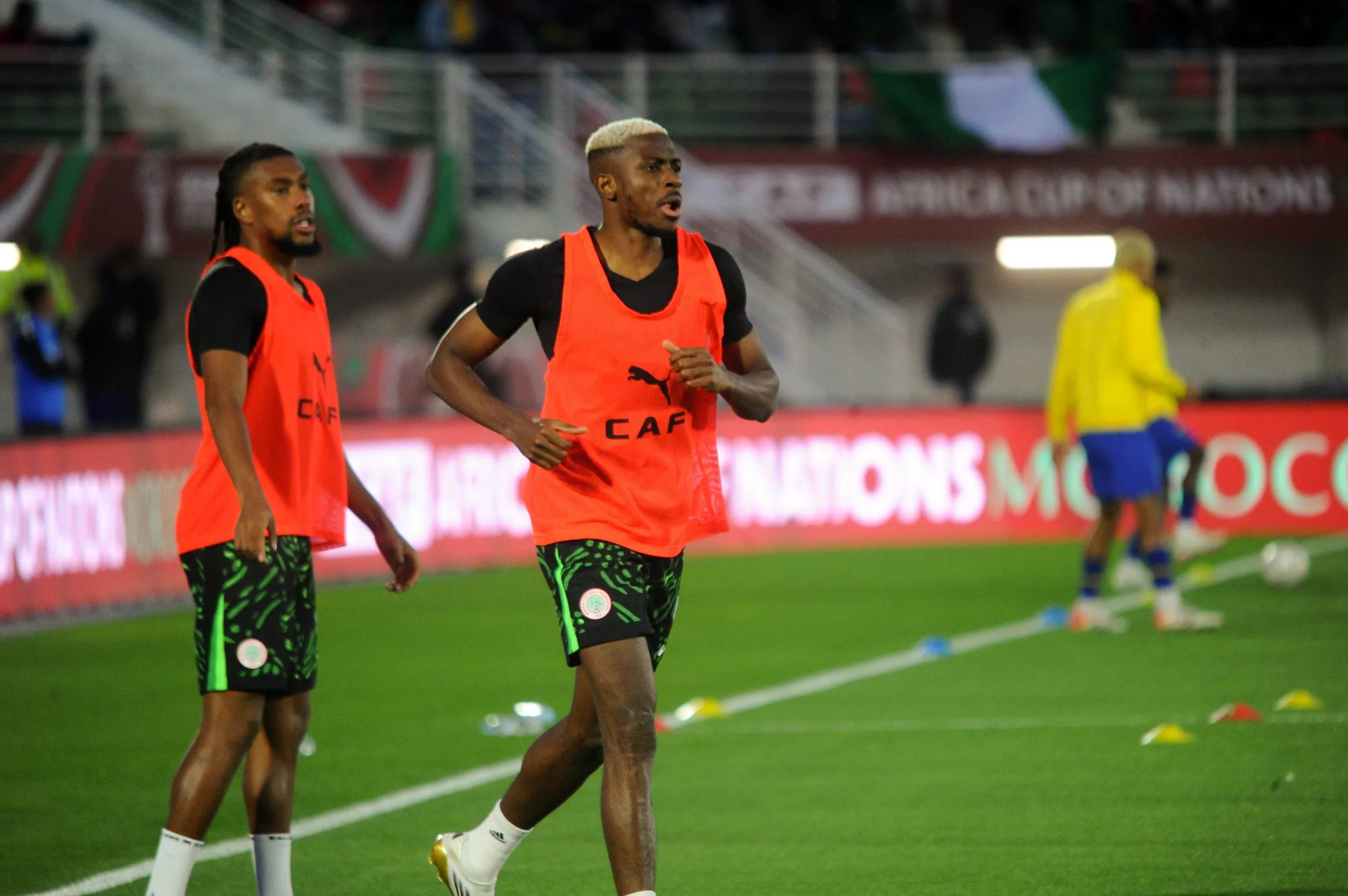Nigeria playmaker Alex Iwobi and striker Victor Osimhen