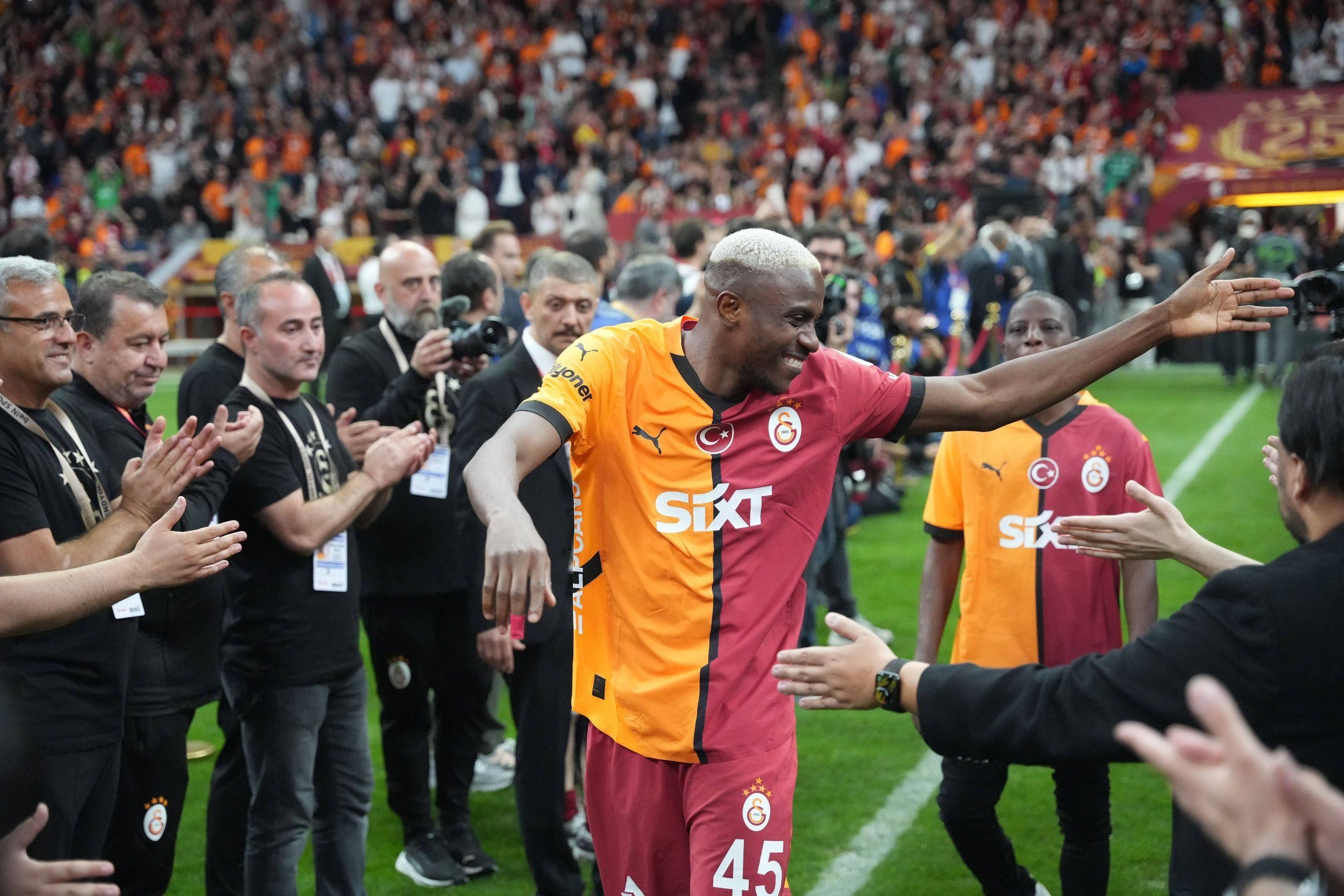 Victor Osimhen of Galatasaray after the Turkish Super League match between Galatasaray and Basaksehir FK