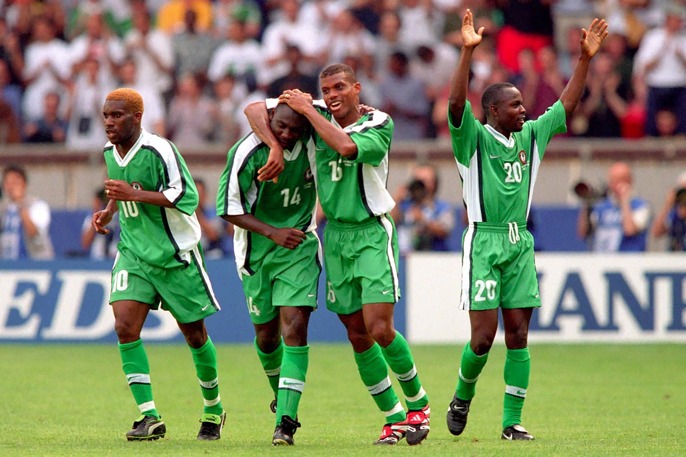 Super Eagles legends Austin Okocha, Daniel Amokachi and Sunday Oliseh