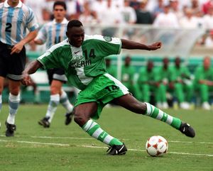 Idris Elba, Timothée Chalamet among top three stars who have worn Nigeria’s iconic ‘96 jersey