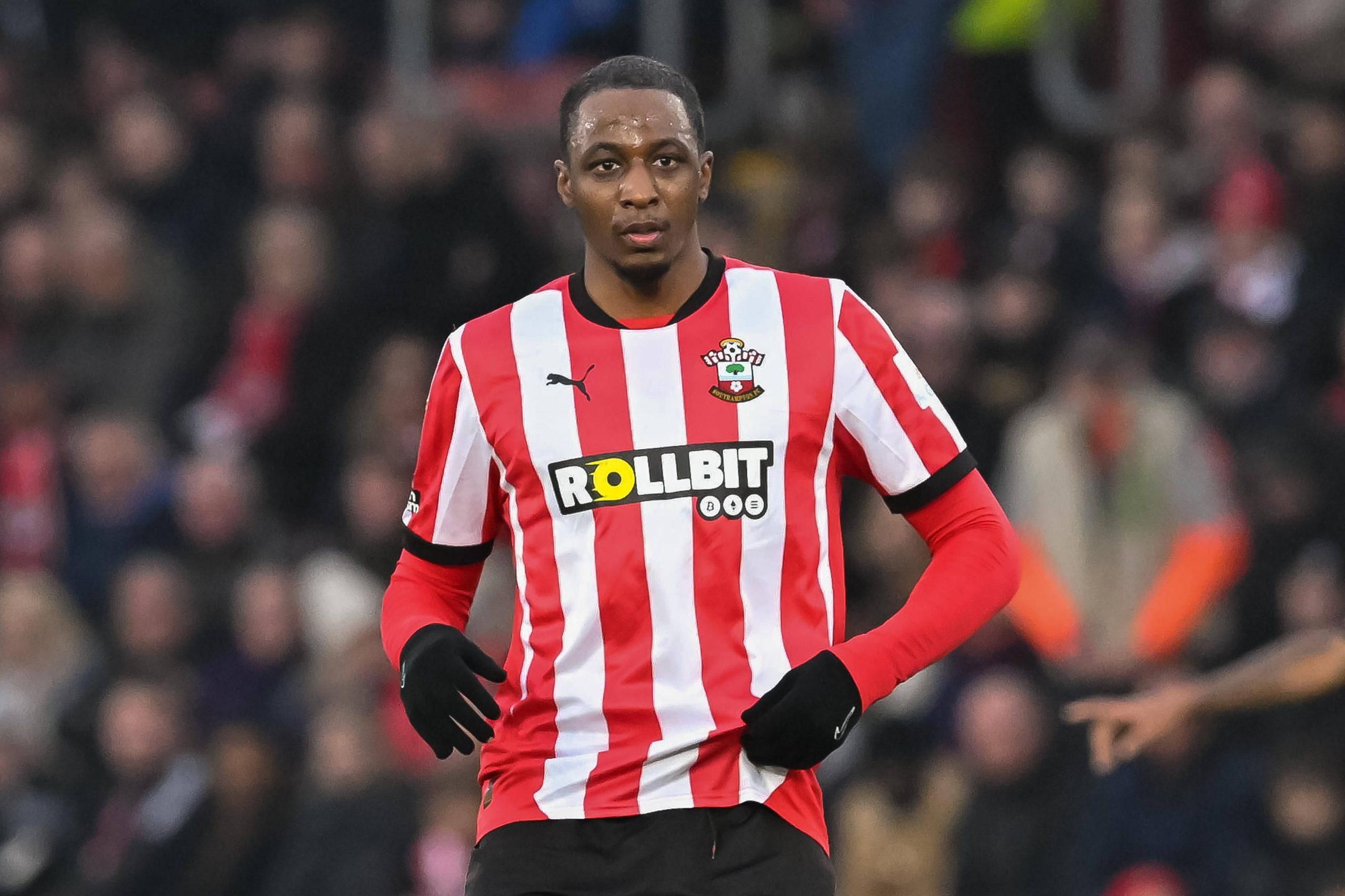 Joe Aribo 7 of Southampton during the FA Cup match between Southampton and Burnley