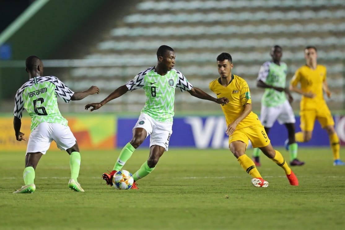 Hamzat Ojediran with the Golden Eaglets in 2019. Photo by IMAGO