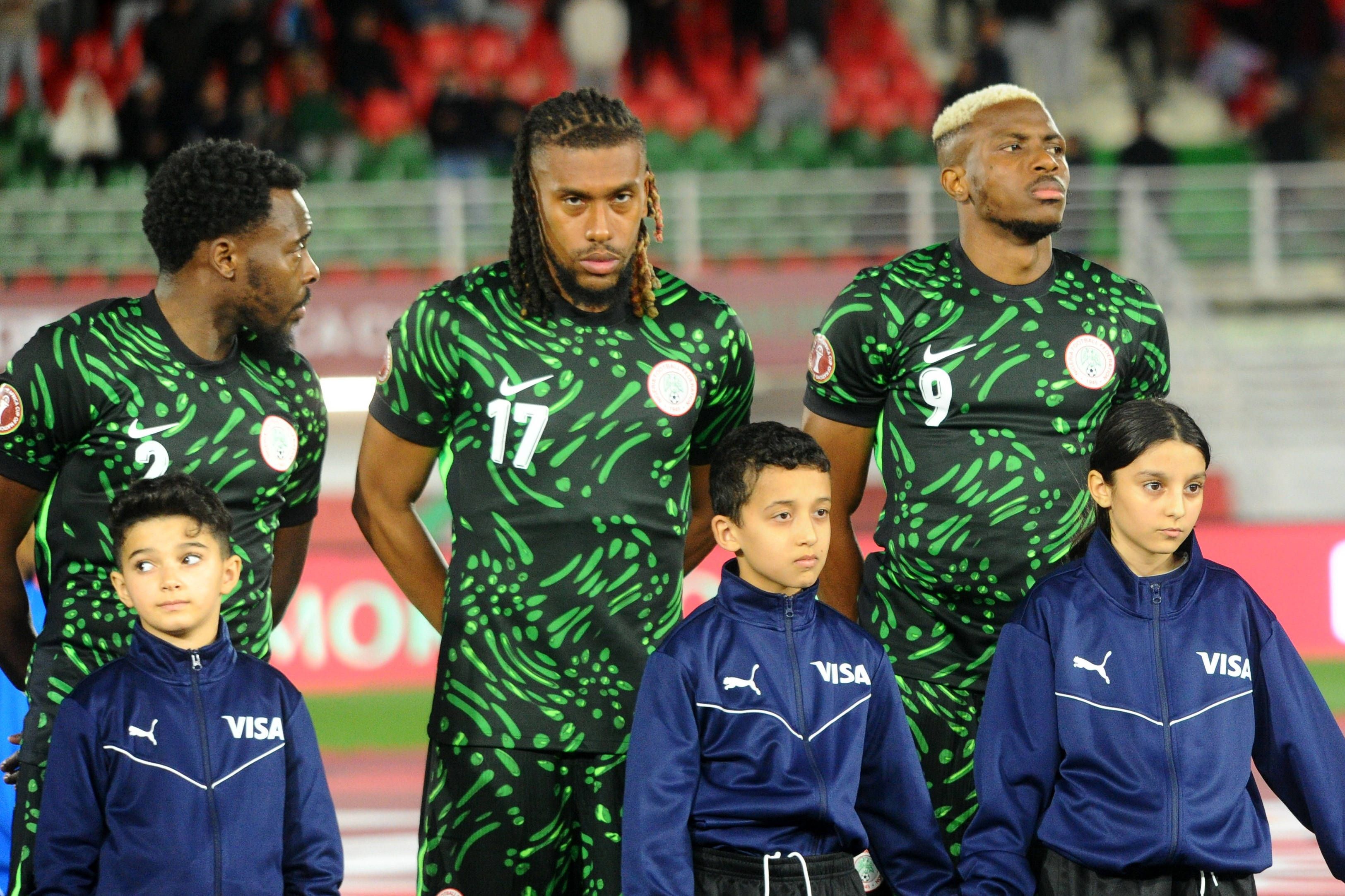 Alex Iwobi, Bright Osayi Samuel and Victor Osimhen