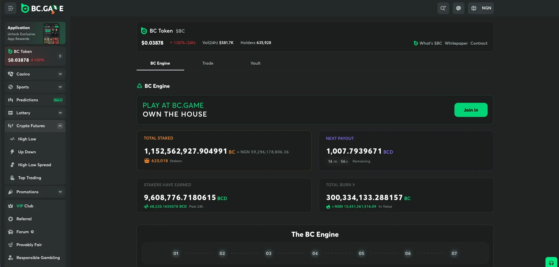 BC.GAME owns BC Token