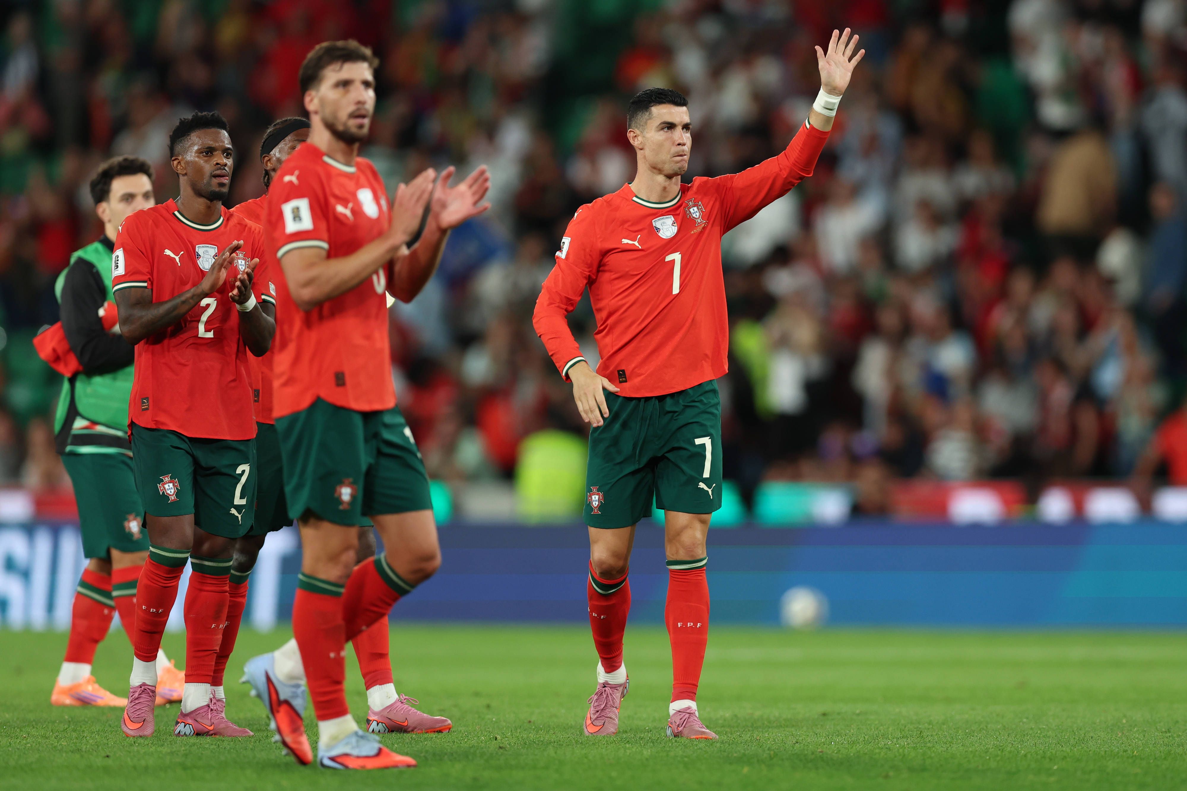Cristiano Ronaldo of Portugal during the World Cup Qualifiers match between Portugal and Hungary