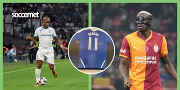 Star boys link-up: Chelsea Legend Didier Drogba poses shot with Afrobeats stars Wizkid and Burna Boy