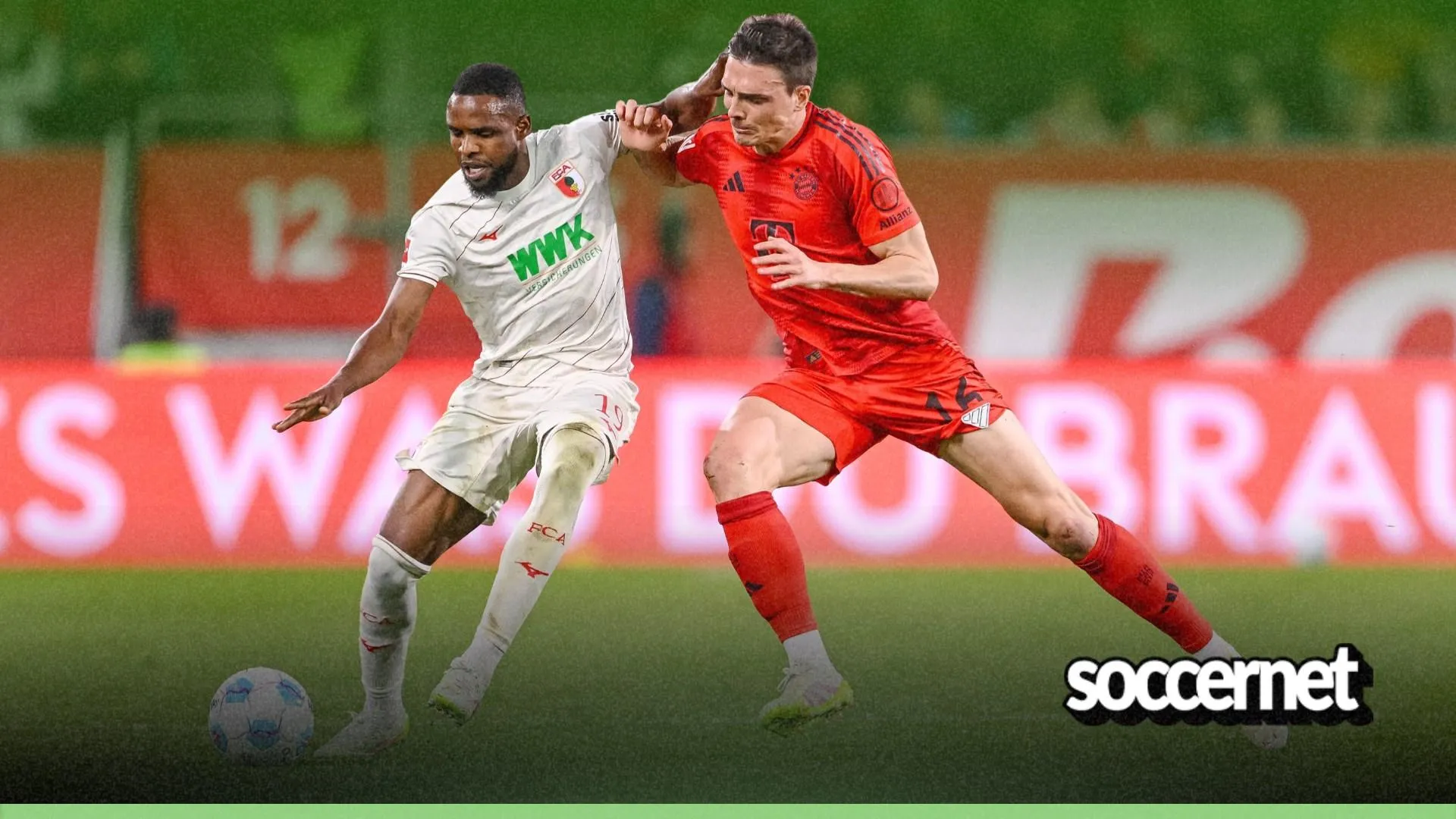 Super Eagles midfielder Frank Onyeka in action for Augsburg