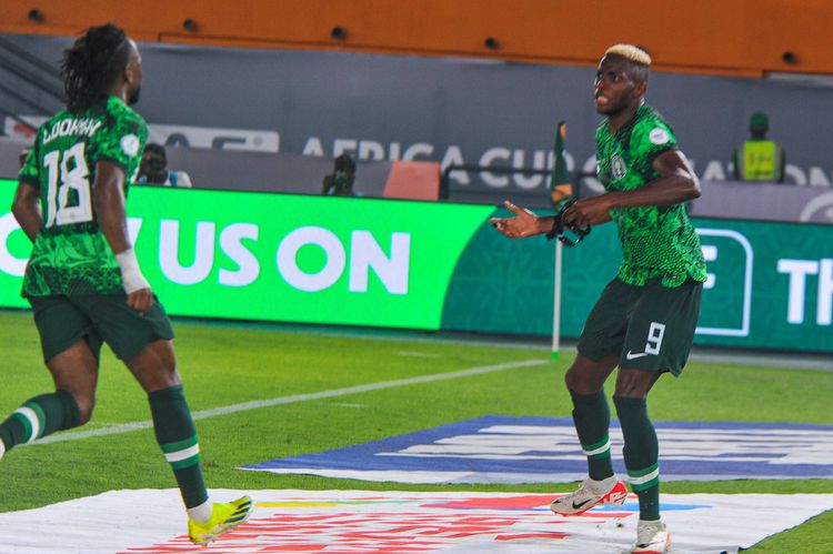 Super Eagles stars Ademola Lookman and Victor Osimhen