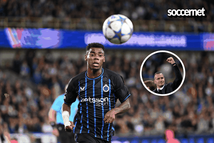 Club Brugge head coach reacts to Onyedika substitution scuffle