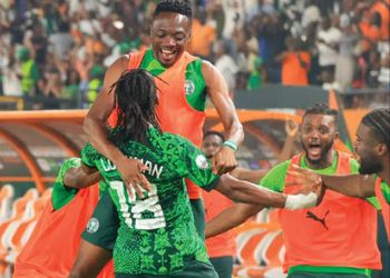 Watch: Super Eagles mourn Nigerian fans’ deaths during Nigeria vs South Africa semi-final clash