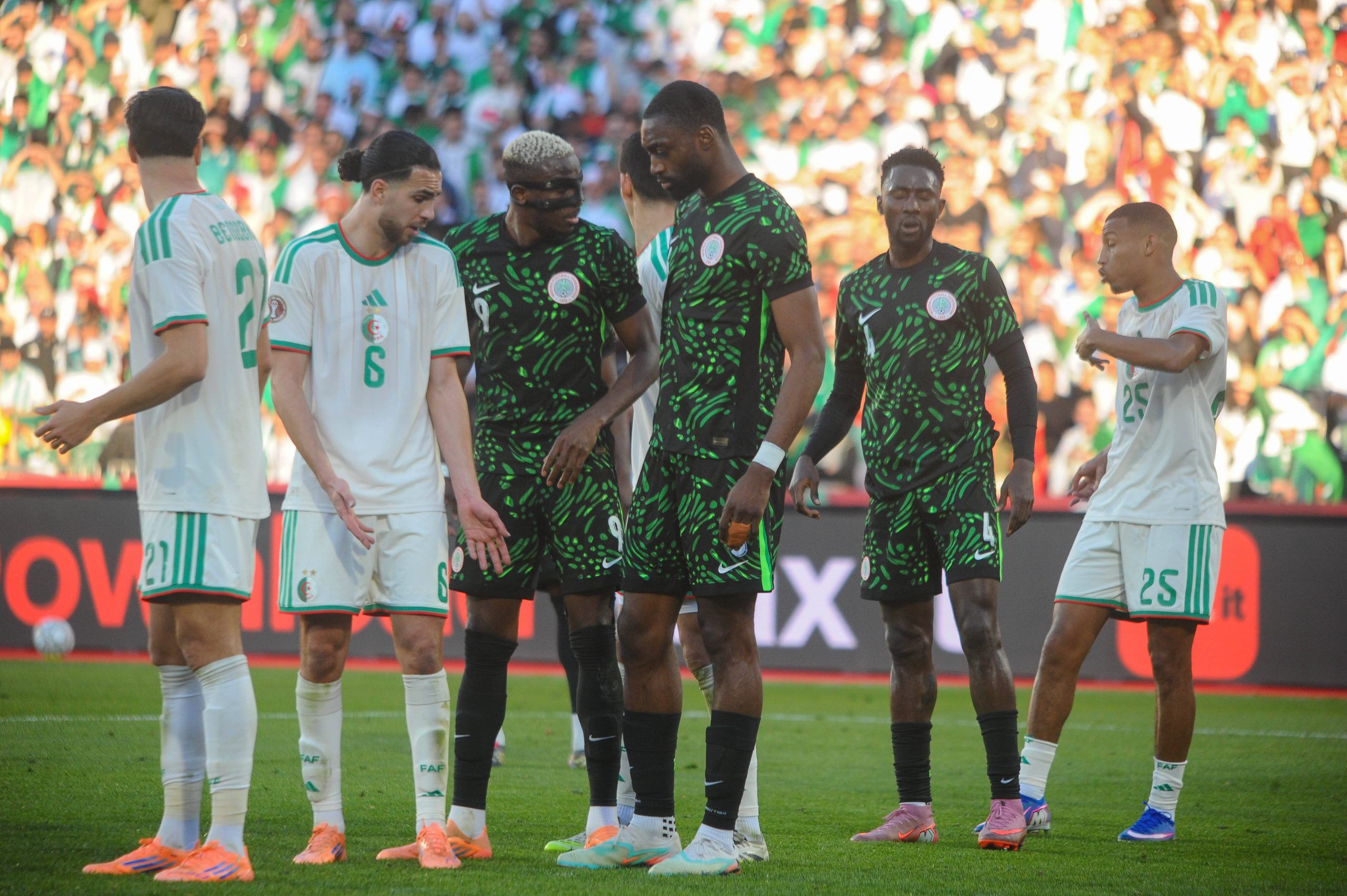Semi Ajayi, Victor Osimhen and Wilfred Ndidi of Nigeria