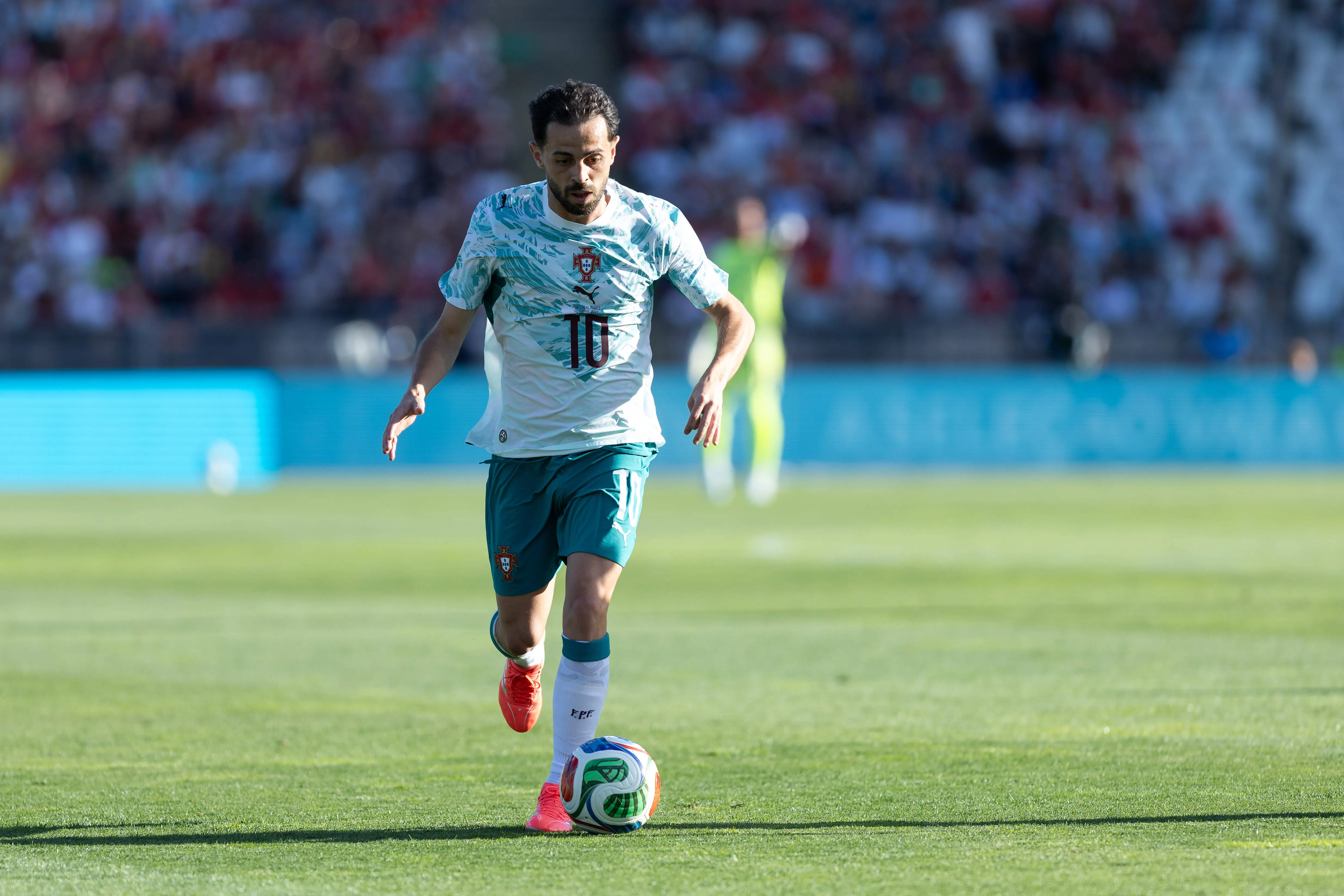 BERNARDO SILVA 10 in action during the game between Portugal vs Chile at Estadio Nacional
