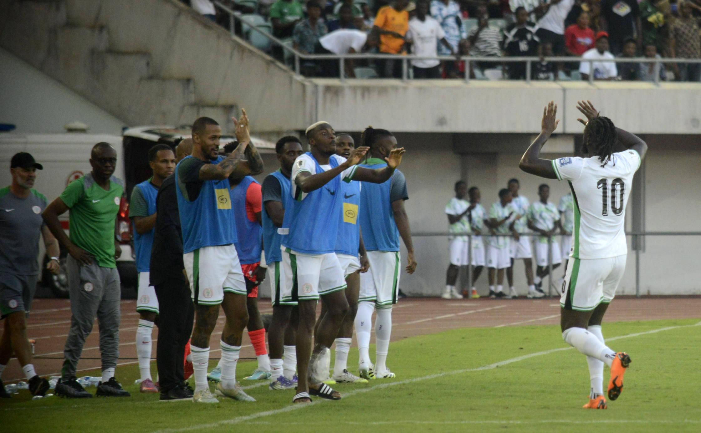 Super Eagles stars Victor Osimhen and Tolu Arokodare