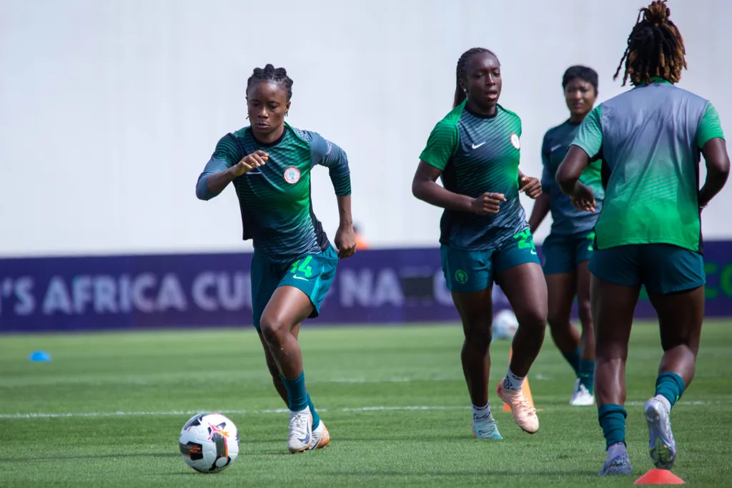 Demehin Blessing Oluwatosin during the 2024 Wafcon between Nigeria and Tunisia at the Stade Larbi Zaouli on July 6, 2025 in Casablanca