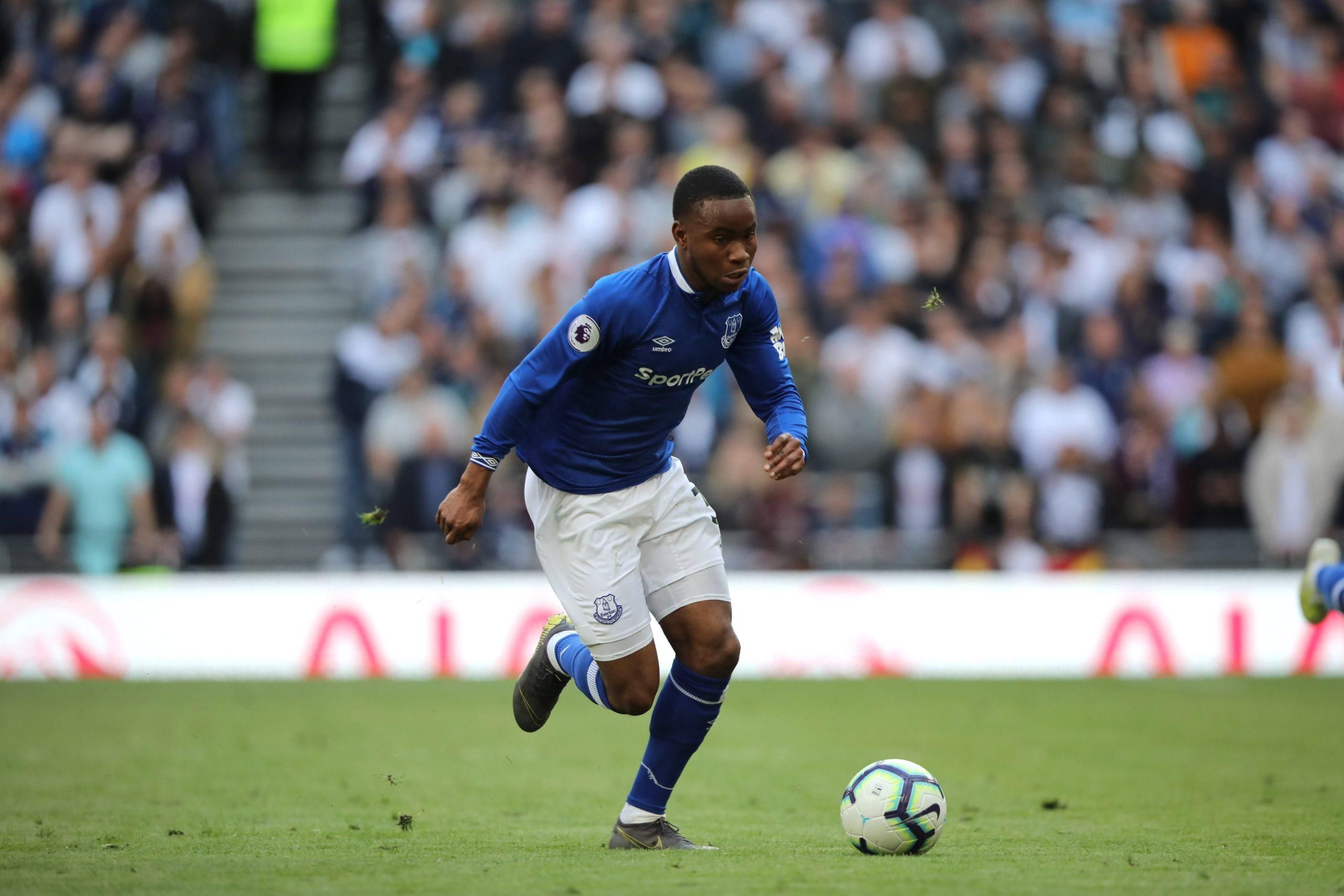 Ademola Lookman at the Tottenham Hotspur v Everton English Premier League match