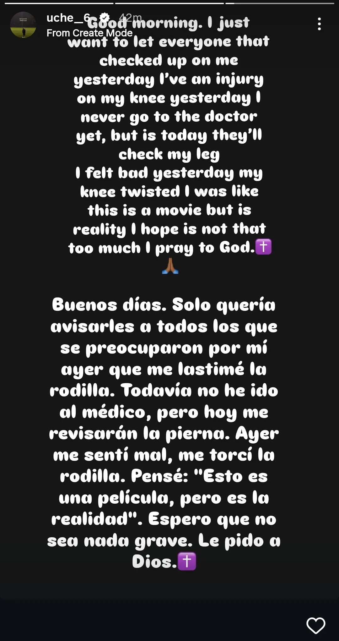 Christantus Uche social media post
